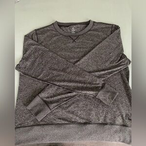 Rhoback Womens Performance Crew Neck Heather Grey Large L